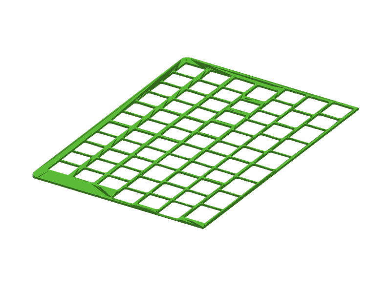 Green render of the letter holder design